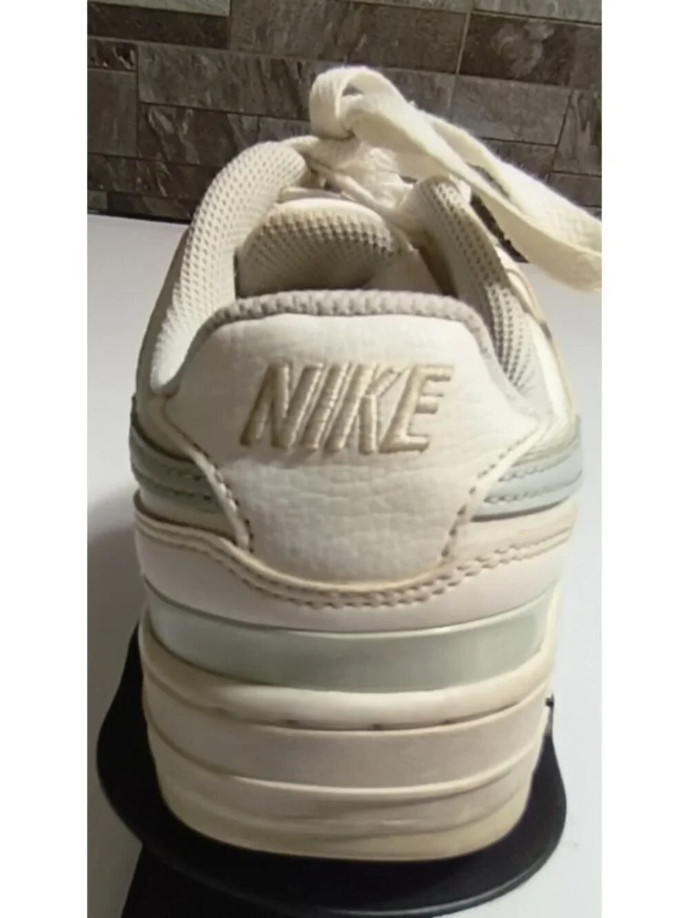Size 8 - Nike Court Vision Low Womens Triple White White Good Condition